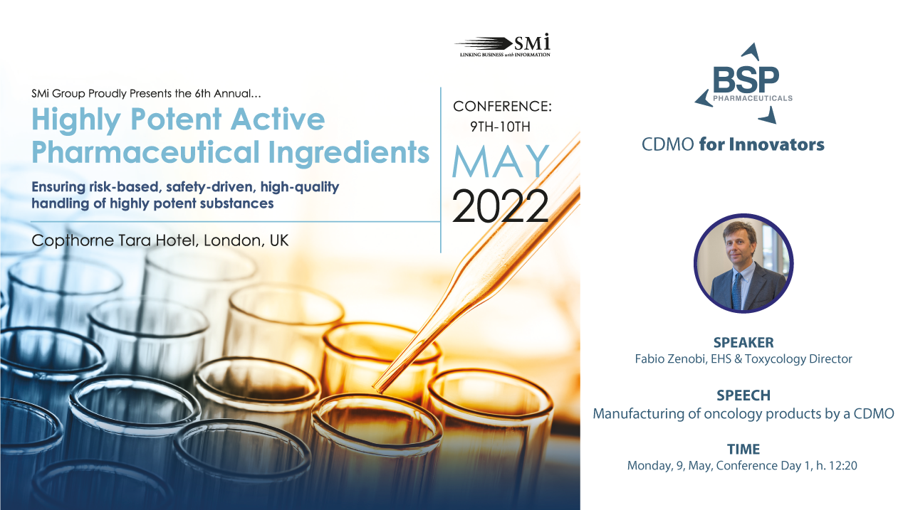 SMi 6th Annual Conference Highly Potent Active Pharmaceutical Ingredients 2022