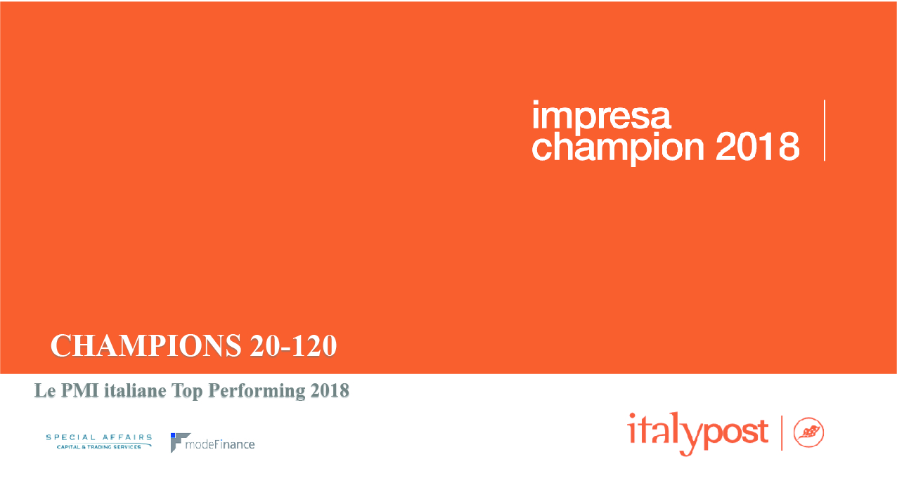 Italypost – Impresa Champion 2018