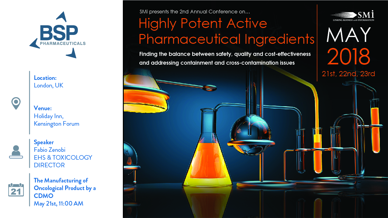 SMi High Potent Active Pharmaceutical Ingredients